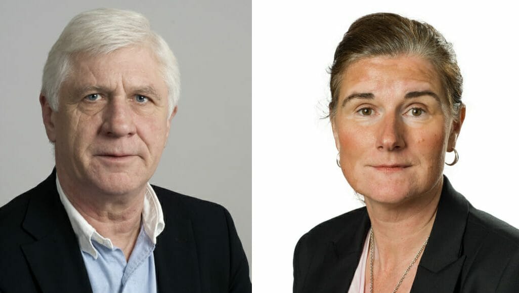 Regionstyrelsens ordförande Johnny Magnusson (M) och vice ordförande Helén Eliasson (S)