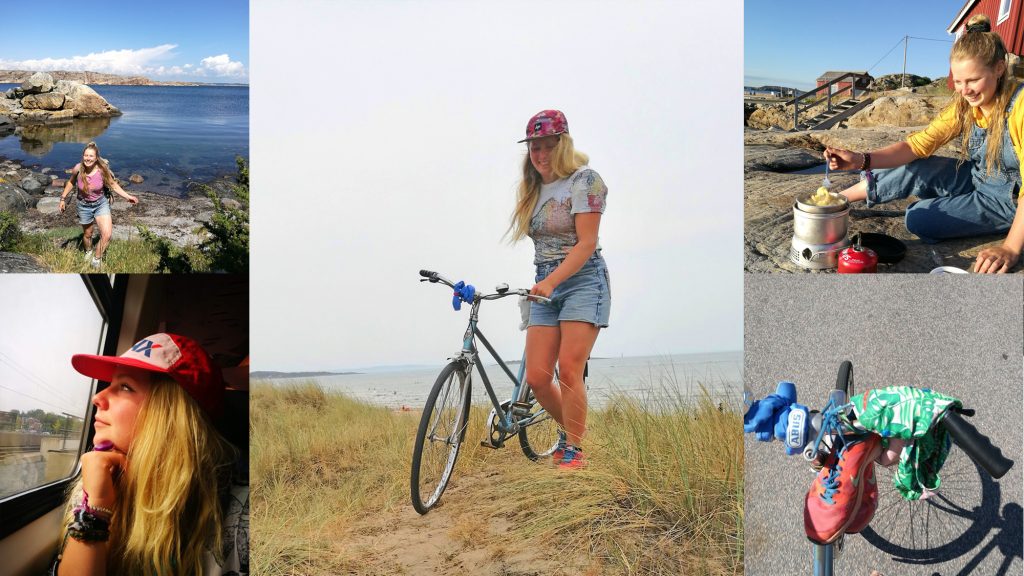 Semester på hemmaplan har blivit en vana för Moa. Foto: privat