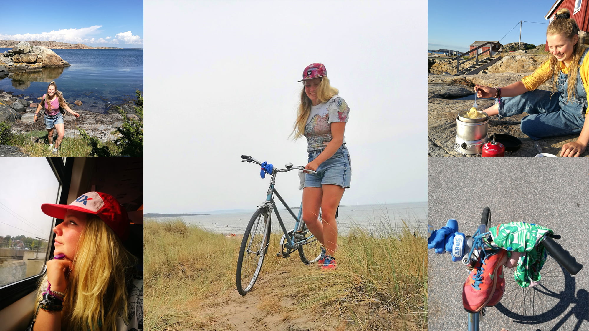 Semester på hemmaplan har blivit en vana för Moa. Foto: privat