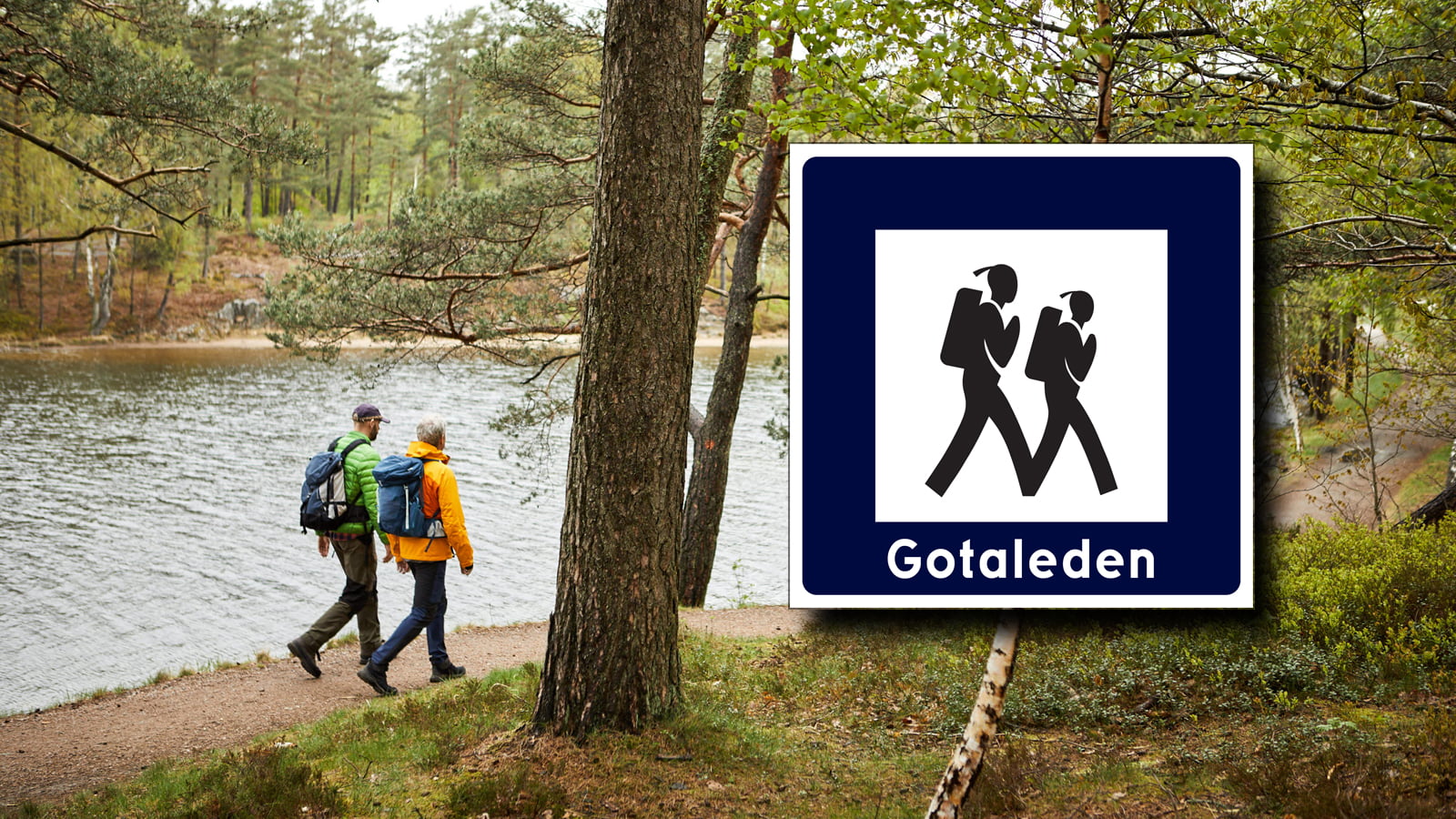 Två personer på vandring