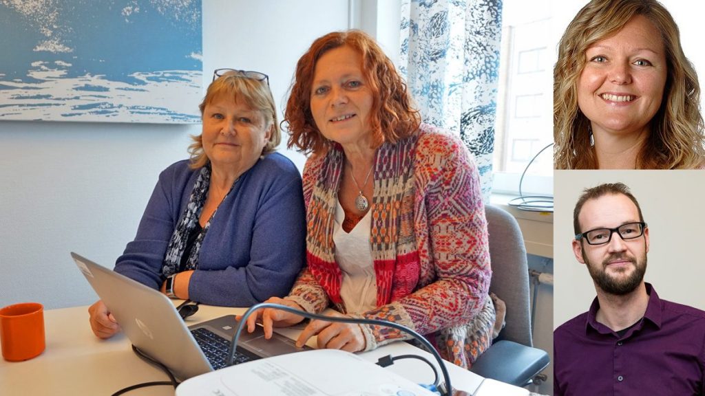 Bild på VGR:s barnskyddsteam. Ulla Strandner, Johanna Räntfors, Lina Ljung Roseke och Godfried van Agthoven.