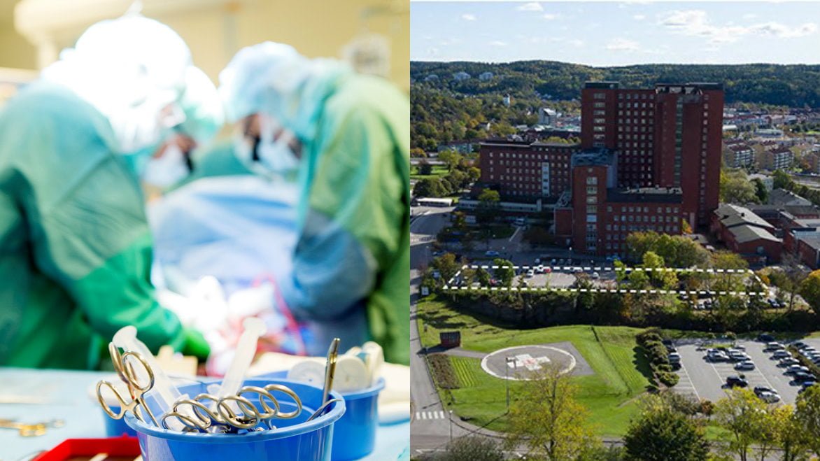 Här byggs det nya toppmoderna operationscentret vid Uddevalla sjukhus. När bygget är klart kan patienter från hela Västra Götaland få sin operationer utförda här.