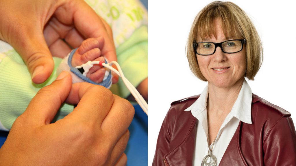 Barnfot och Anne de-Wahl Granelli.