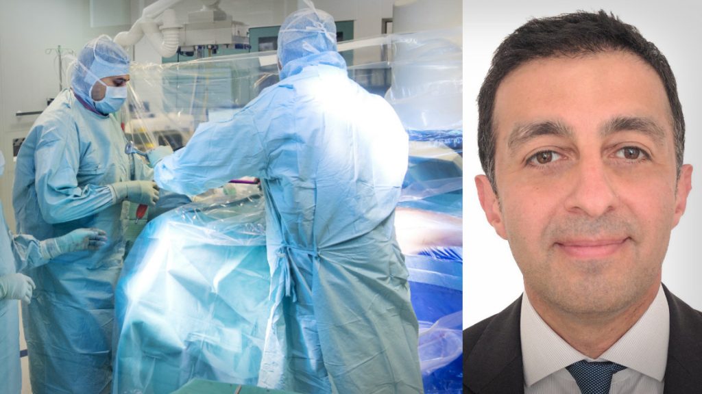 Personalsom opererar och överläkare Maziar Mohaddes, överläkare Ortopedmottagningen Sahlgrenska.