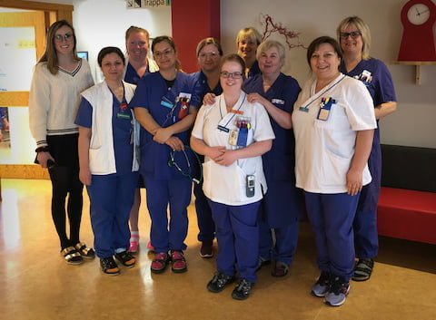 Medarbetare på Ortopedmottagningen Sahlgrenska Universitetssjukhuset (SU).