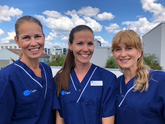 Elin Magnusson, Sofie Lindberg, Elvira Heldic, Capio rehab.