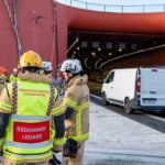 Genomgång innan tunneln.