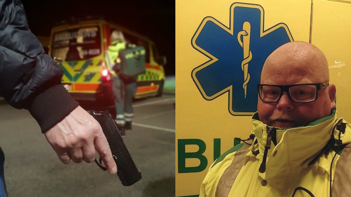 Den nya lagen om sabotage mot blåljusverksamhet är bra med räcker inte fullt ut mot den typ av hot och våld som ambulanspersonal ofta utsätts för anser Mikael Pareklev. Foto: Mikael Pareklev.