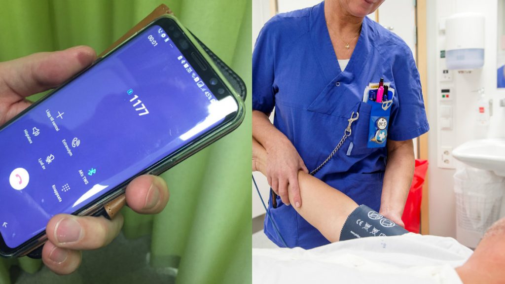 mobiltelefon och vårdmöte