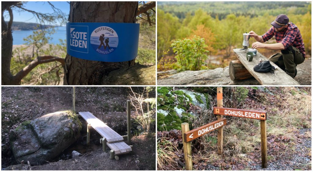 Lederna är skyltade och gjorda så att det ska vara enkelt att hitta och ta sig fram. Foto kaffekok: Jonas Ingman. Övrigt Västkuststiftelsen