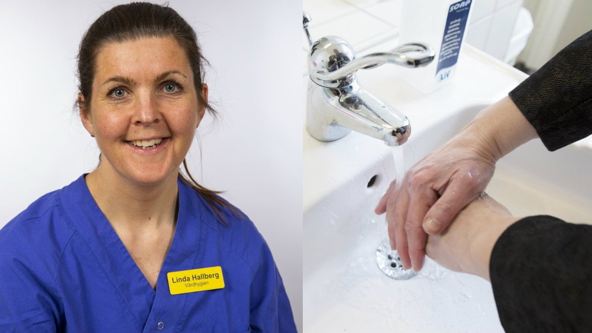 Minskningen av vinterkräksjuka och säsongsinfluensa tros bero på att många blivit bättre på att tvätta händerna berättar Linda Hallberg, hygiensjuksköterska på Vårdhygien Södra Älvsborgs sjukhus.