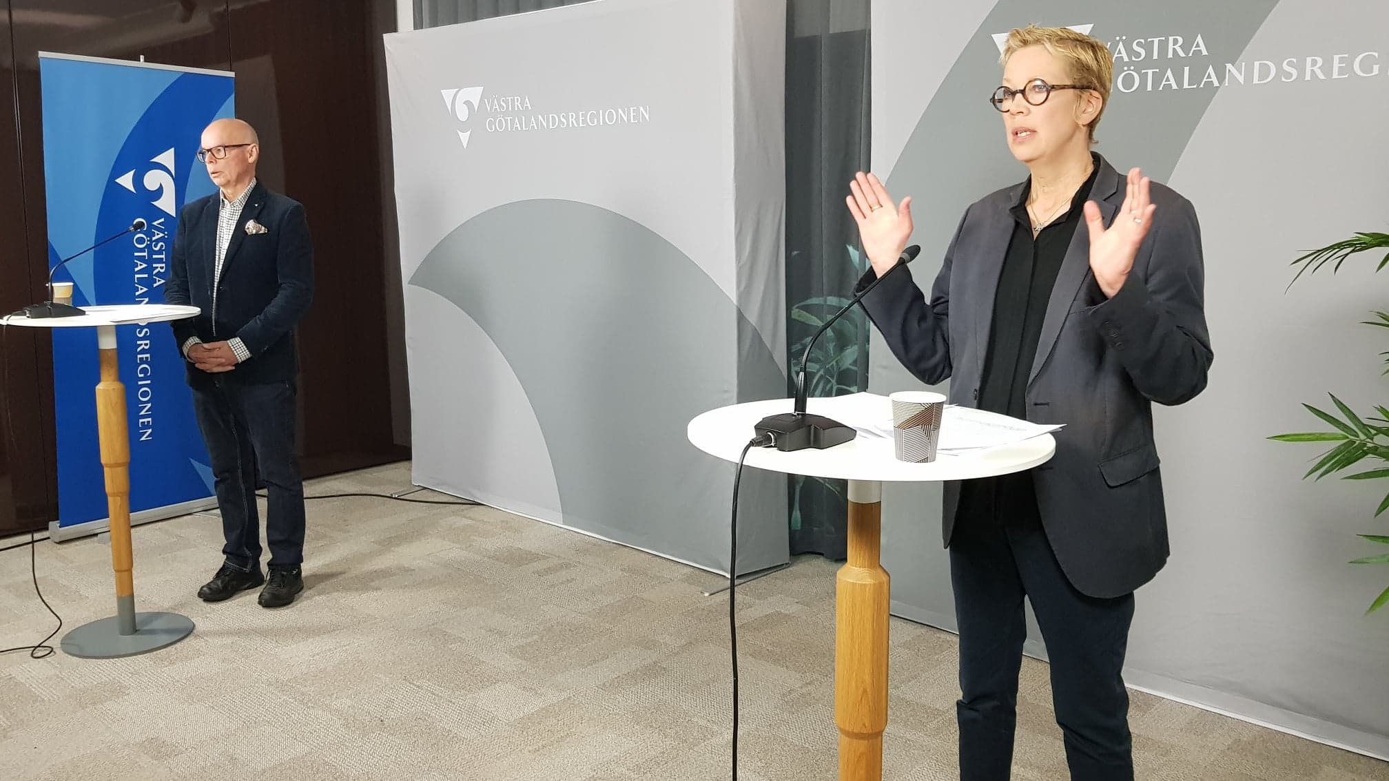 Bild på Conny Brännberg och Katti Hoflin från åresskonferensen