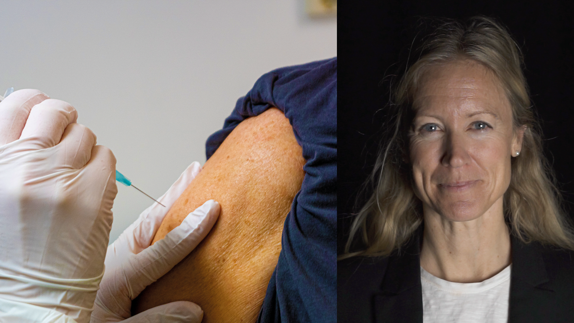 En vaccinspruta sticks in i en arm