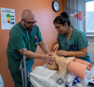 Stefan Wallin och Maria Östh övar. Foto: Johanna Ewald St Michaels