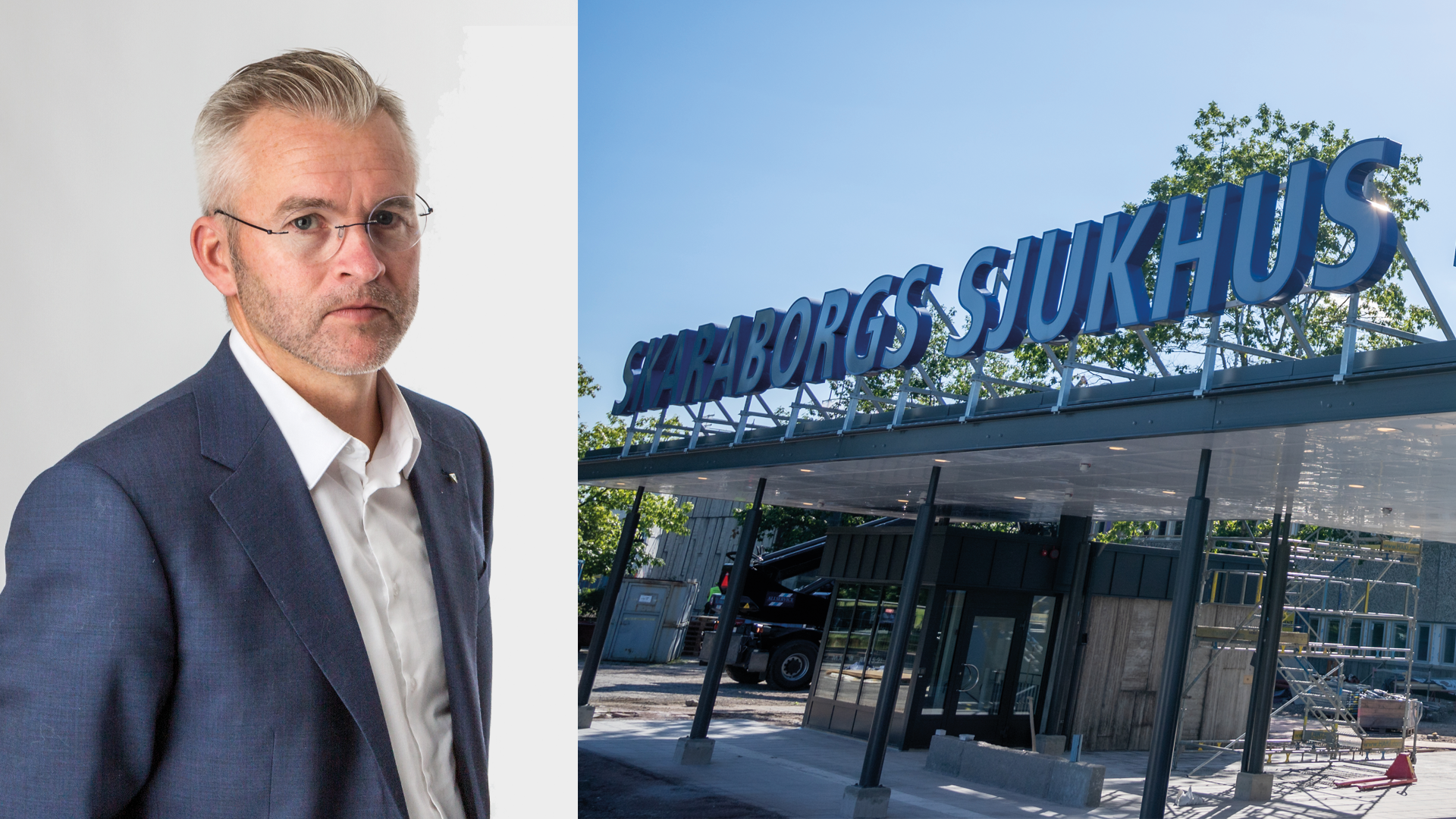 Stellan Ahlström, sjukhusdirektör om vägen framåt för Skaraborgs sjukhus.